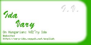 ida vary business card